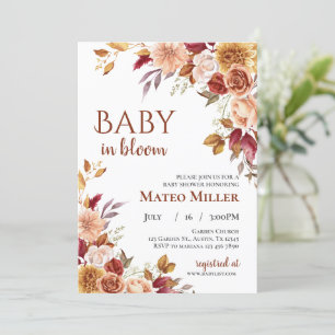 Baby Shower Baby in bloom Invitation