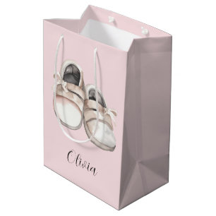 Baby Shower baby shoes Medium Gift Bag