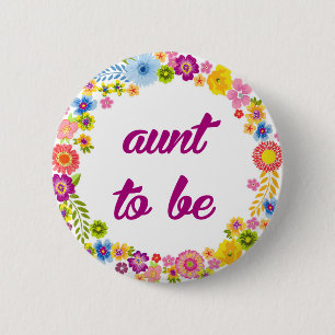 Baby Shower Badge - Aunt to be