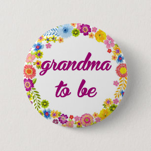 Baby Shower Badge - Grandma to be