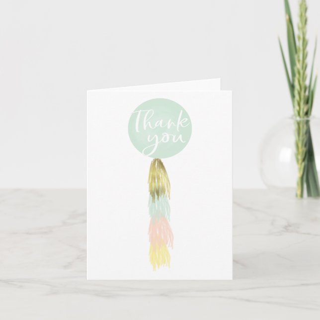 Baby Shower Balloon | Thank You card (Front)