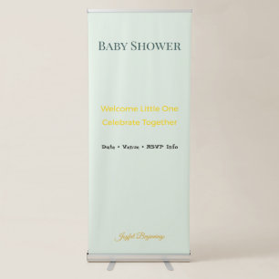Baby Shower Banner Joyful Beginnings Decor