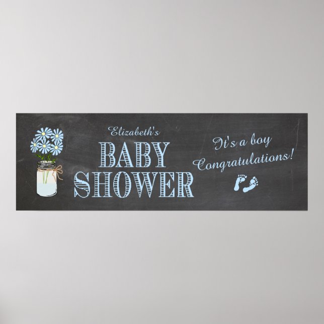 Baby Shower Banner Poster (Front)