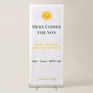 Baby Shower Banner Sunshine Theme Decor