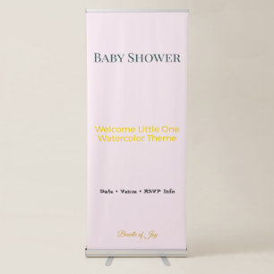Baby Shower Banner Watercolor Joy