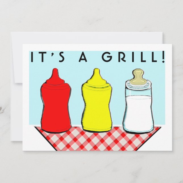 Baby Shower BBQ Invitations (Front)