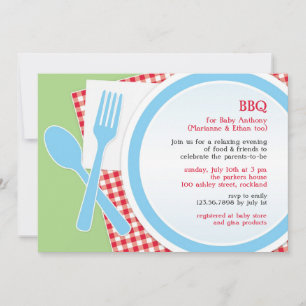 Baby Shower BBQ Party Invitation