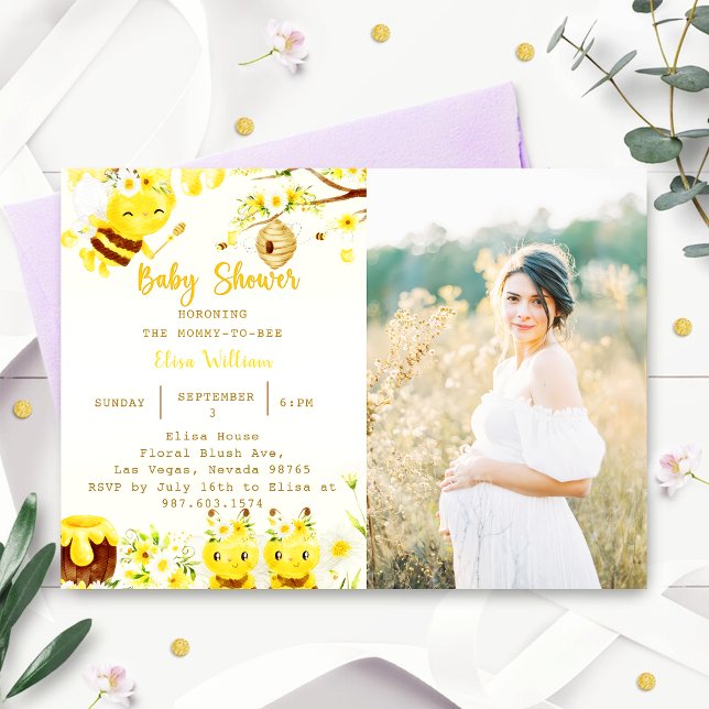 Baby Shower Bee Baby Shower  Invitation (Creator Uploaded)