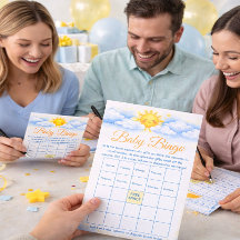 Baby Shower Bingo Game Card party supplies