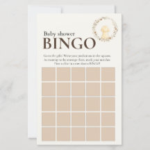 Baby Shower Bingo Game | Golden Retriever