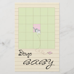 Baby Shower BINGO Pink/Build A Library" Flyer