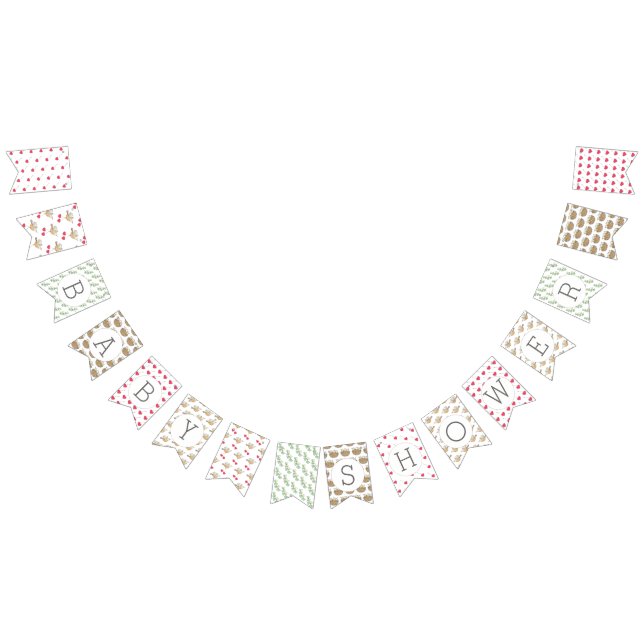 Baby Shower Birds Bunting (All)