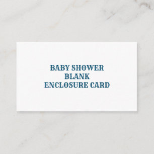 BABY SHOWER BLANK ENCLOSURE CARD