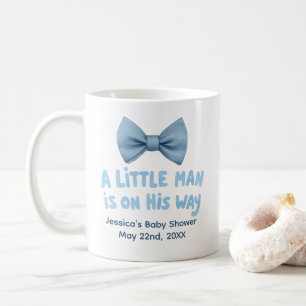 Baby Shower Blue Bow Tie Little Man Mug