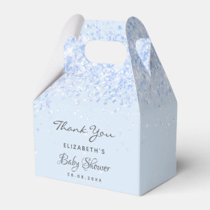 Baby Shower blue boy confetti thank you Favour Box