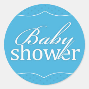 Baby Shower Blue Sticker