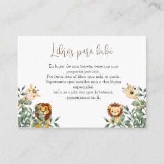 Baby Shower Book Enclosure Card
