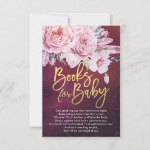 Baby Shower Books for Baby / Bring a book Request Invitation