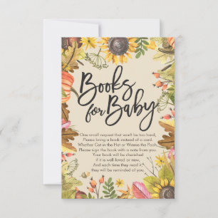 Baby Shower Books for Baby / Bring a book Request Invitation