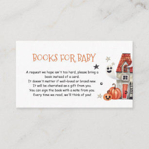 Baby Shower Books for Baby Halloween Enclosure Card