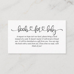 Baby Shower Books for Baby Pink Cloud Deer Enclosure Card