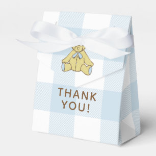 Baby Shower Boy Bear Thank You Favour Box