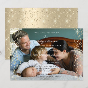 Baby Shower Boy Girl Photo Boy Girl Confetti Invitation