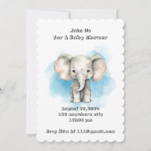 baby shower boy invitation