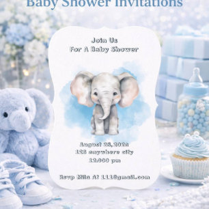 baby shower boy invitation