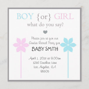 Baby Shower Boy or Girl Invitation