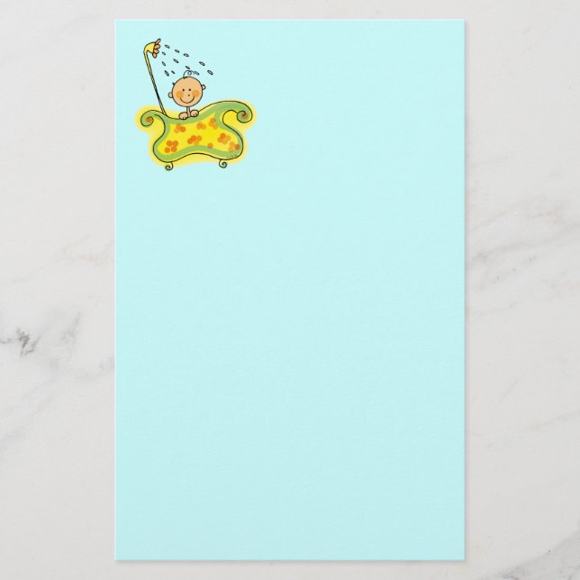 Baby shower (boy) stationery (Front)