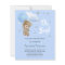Baby shower boy teddy bear invitation