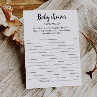 Baby Shower Bucket List Game Printable, 