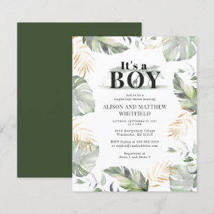Baby Shower Budget Jungle Safari Giraffe Botanical