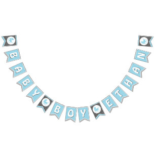 Baby Shower Bunting Flag /Banner for Baby Boy