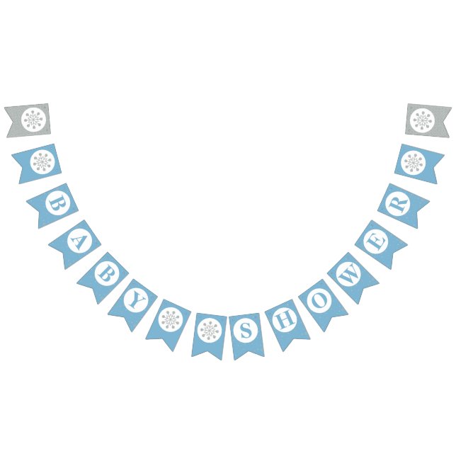 Baby Shower Bunting Flags - Boy Babyshower (All)