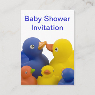 Baby shower business card -  Duck Family Group