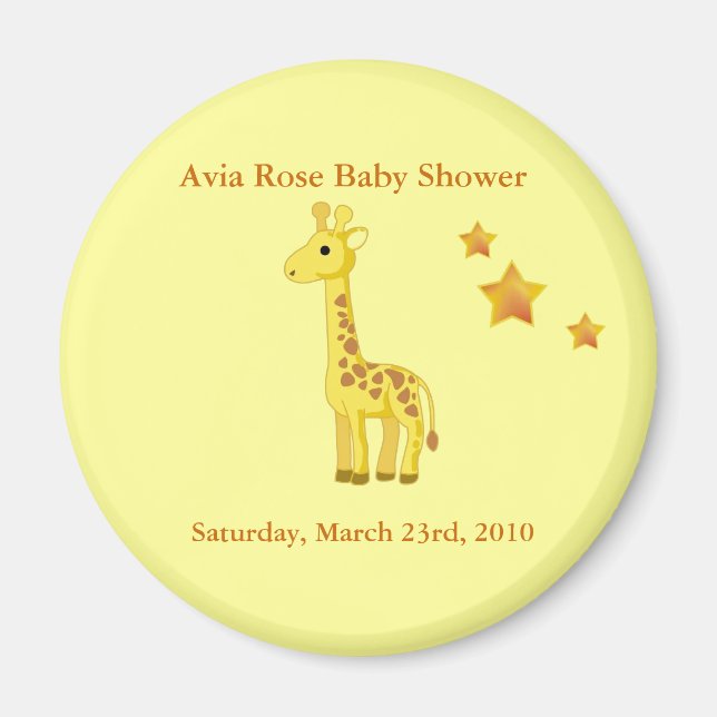 Baby Shower Buttons Magnet (Front)