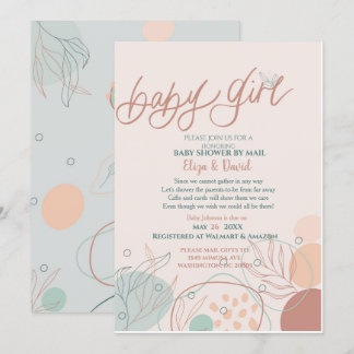 Baby Shower by Mail Girl Invitation