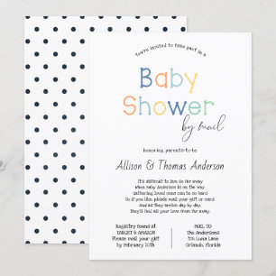 Baby Shower by Mail Invitation