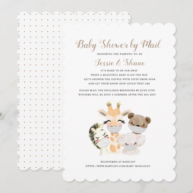 Baby Shower By Mail Invitation (Front/Back)