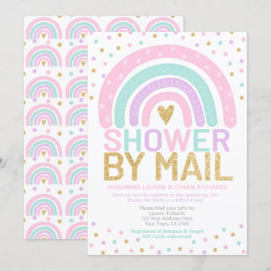 Baby Shower by Mail Rainbow Invitation