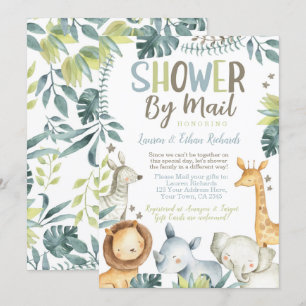 Baby Shower by Mail Safari Invitation