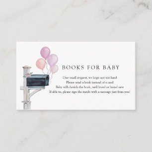 Baby Shower by Mail Send a Book Enclosure Card