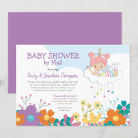 Baby Shower By Mail Unicorn Fairy Florals