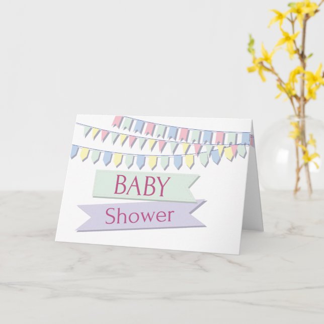 Baby Shower Card (Yellow Flower)