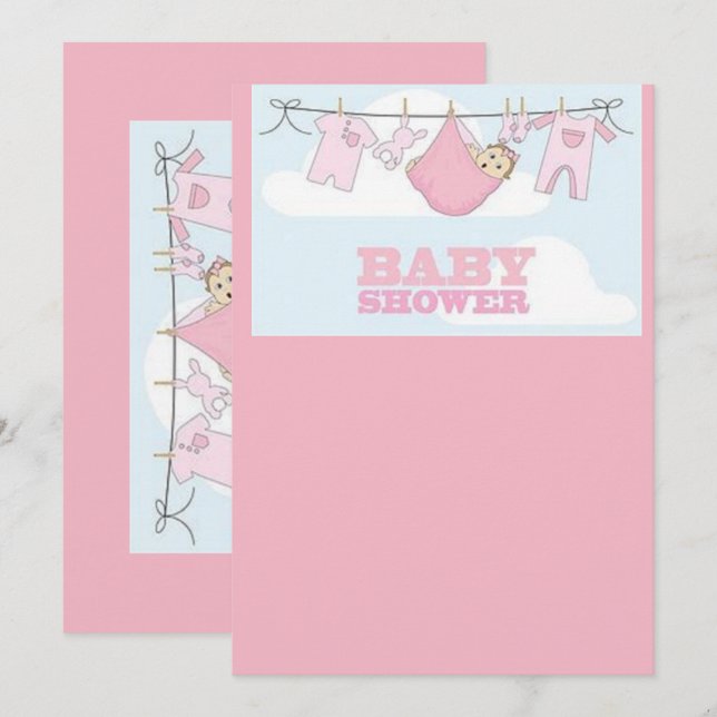 baby shower card (Front/Back)