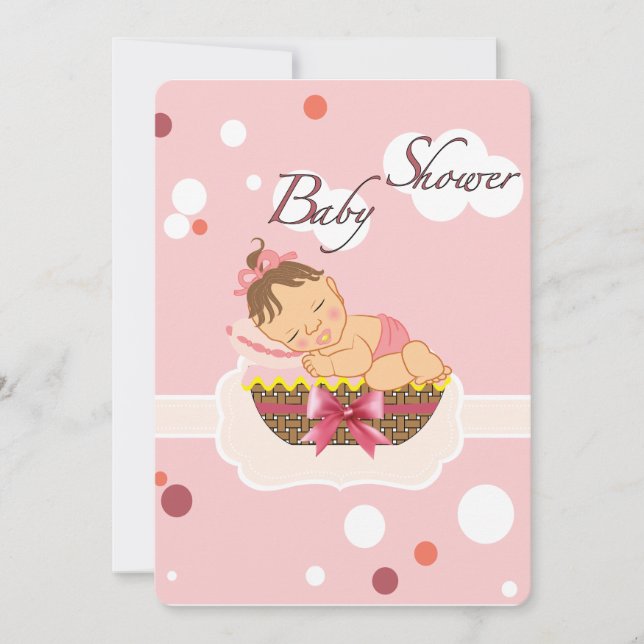 baby shower card for girl (Front)