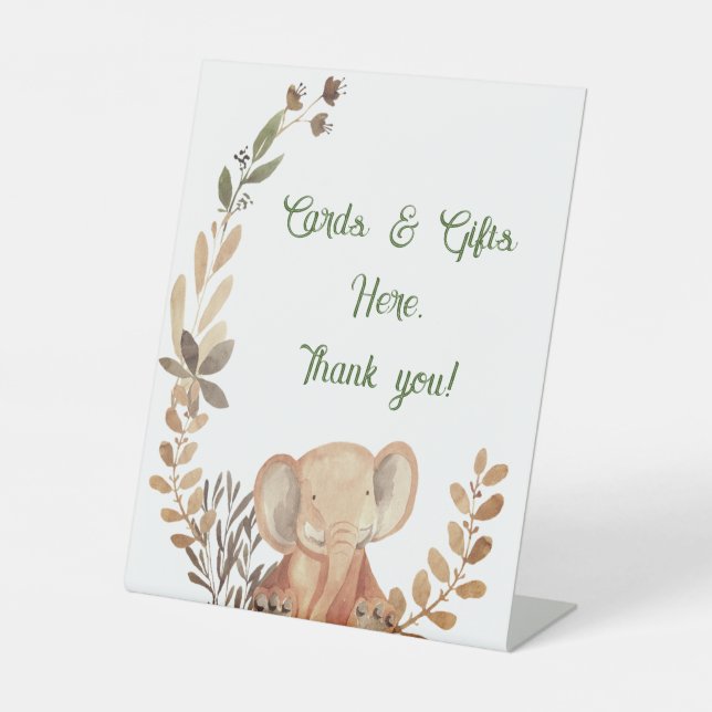 Baby shower cards & gifts here sign (Front)