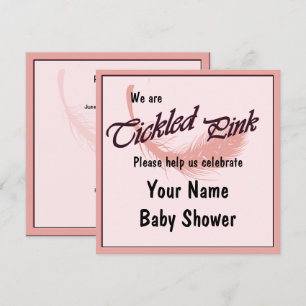 Baby Shower Celebration Tickled Pink Invitation
